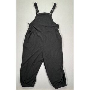 Shein Curve Black‎ Corduroy Overalls Jumpsuit Womens 2XL Casual Lounge